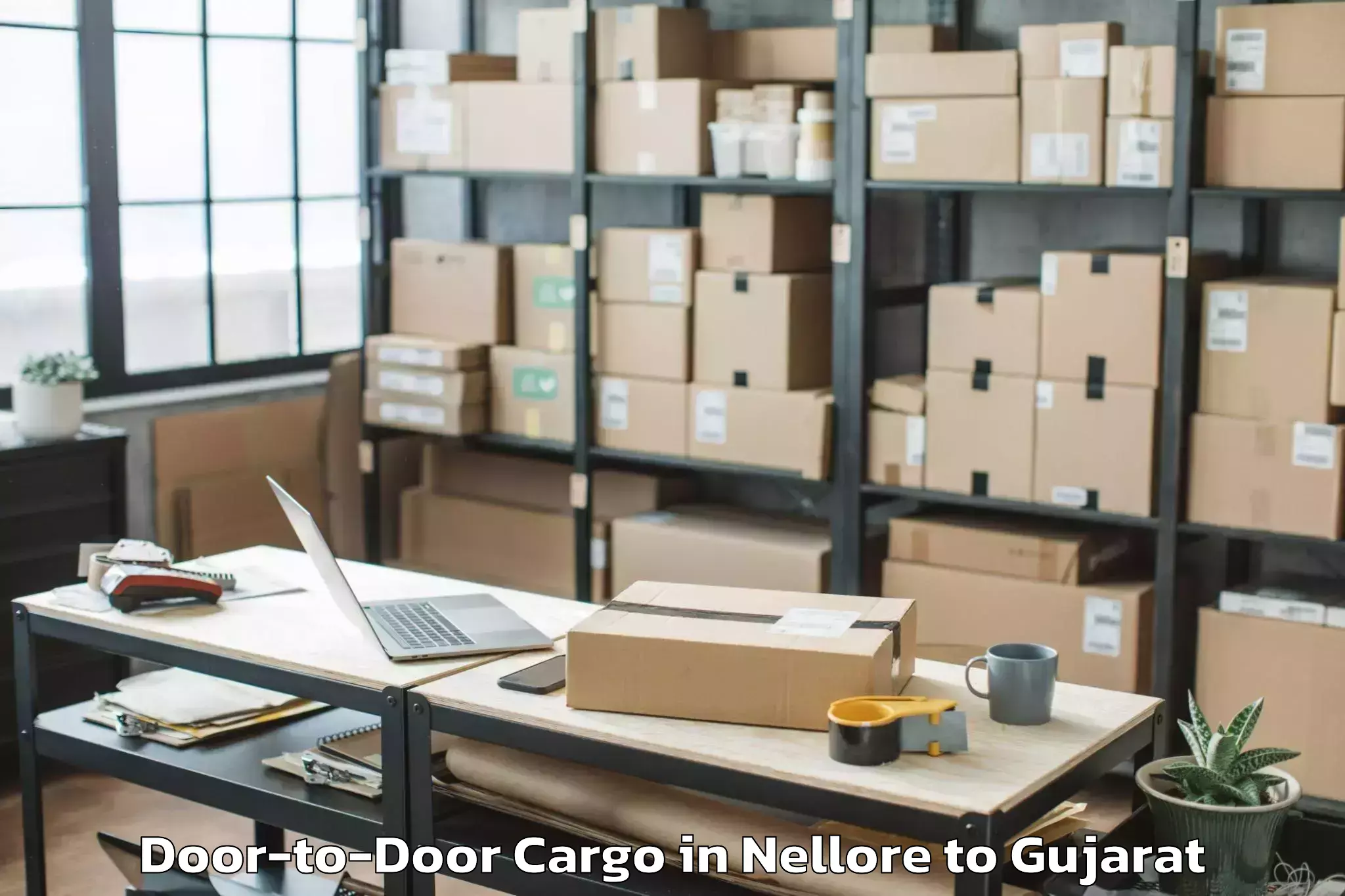 Nellore to Lodhika Door To Door Cargo Booking